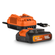 Powerplus Dual Power POWDP90620 Acculader - 20V - Oranje - Merk Powerplus - Type batterij Li-Ion - Opties Nvt
