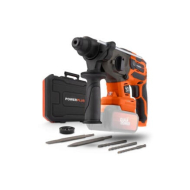 Powerplus Dual Power Marteau Perforateur - 40V - 4800 Coup/Min - 3,5J Puissance d'Impact - 6 pièces - Marque Powerplus