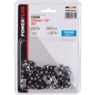 Powerplus Premium Ketting - Maat 1,27mm - 40 Tanden - 250mm - Gehard Staal - Merk Powerplus