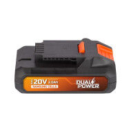 Powerplus Dual Power Accu - 20V - 2,0Ah - Oranje - Merk Powerplus
