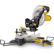 Powerplus Scie à Onglet Télescopique - 1600W - Ø210mm - Jaune - 2 pièces - Marque Powerplus