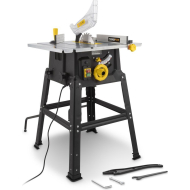 Powerplus Tafelzaag - 1700W - 78,5cm - Ø210mm - Geel - 2 delig - Merk Powerplus