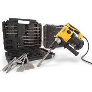 Powerplus POWX1199 Marteau Perforateur + 17 Accessoires - 1500W - Marque Powerplus
