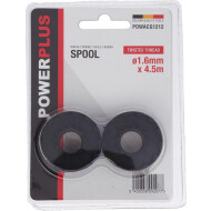 Powerplus Spoel Getorste Draad POWDPG7540 - Enkele Draad - 4,5m Lengte - 1,6mm Diameter - 2 stuks - Merk Powerplus