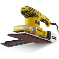 Powerplus Vlakschuurmachine - 330W - Geel - 2 delig - Merk Powerplus