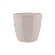 Bloempot Brussels Diamond rond 18 cm warm grijs - Merk Elho - Inhoud 3,3 l