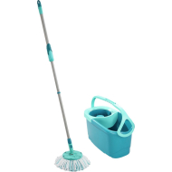 Leifheit Clean Twist Disc Mop Ergo - Complete dweilset - Merk Leifheit - Kleur Turquoise - Materiaal Kunststof