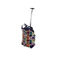 Black quatrefoil trolley - Merk Euro Happy - Hoogte 66 cm - Inhoud 33 l - Opties Met handgreep