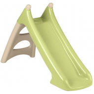 Smoby Toboggan XS - Avec Raccordement d'Eau - 125x50x75cm - Beige/Vert - Marque Smoby - Couleur Beige,Vert - Age à partir de 2 ans