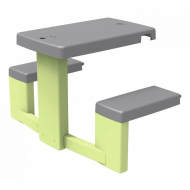 Smoby Table Pique-Nique pour Maisonnettes - Marque Smoby - Age à partir de 2 ans - Couleur Multicolore