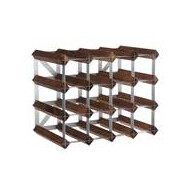 Traditional Wine Rack Co. Wijnrek 16 Flessen - Eik - 42x22,8x32,4cm - Merk Traditional Wine Rack Co.