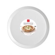 Bormioli Grangusto Assiette à Pizza - Ronde - Ø33 cm - Blanc - Matériel Porcelaine - Couleur Blanc