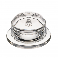 La Rochère Abeille Beurrier - 7,5x7,5x4,9 cm - Verre - Transparent - Matériel Verre - Couleur Transparant
