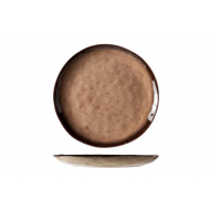 Cosy&Trendy Assiette Plate - Ronde - Ø27cm - Atilla - Marron - Marque Cosy & Trendy - Couleur Brun - Matériel Poterie