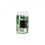 Cerve Bocal en Verre Jungle - 77x 77x137cm - Verre - Transparent - Matériel Verre - Couleur Vert,Transparant