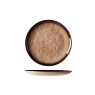 Cosy&Trendy Assiette Petit Déjeuner - Ronde - Ø20,5cm - Atilla - Marron - Marque Cosy & Trendy - Couleur Brun - Matériel Poterie