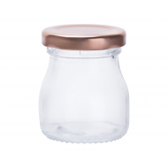 Cosy&Trendy Gobelet avec Couvercle à Vis - Ø4,8xH5,7cm - 50ml - Verre - Marque Cosy & Trendy - Matériel Verre - Couleur Transparant