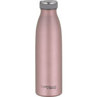 Thermos TC Bouteille Isotherme - 0,5 L - Inox - Or Rose - Contenu 500 ml - Couleur Or rose
