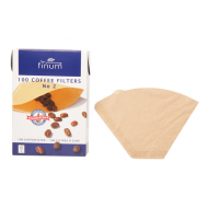 Finum Filtres à Café N°2 - Grès - Brun - 100 Pièces