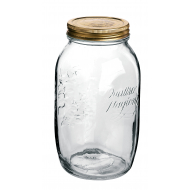 Bormioli Rocco Bocal de Conservation - 22 cm - 1,5 L - Verre - Transparent - Matériel Verre - Couleur Transparant