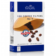 Finum Koffiefilters Nr 4 - Aardewerk - Bruin - 100 Stuks
