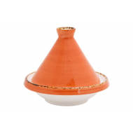 Brisbane Tajine Orange - Ø13x11,2cm - Porcelaine - Orange - Marque Cosy & Trendy - Couleur Orange - Matériel Porcelaine