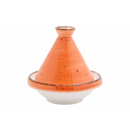 Brisbane Tajine Orange - Ø9x9cm - Porcelaine - Orange - Marque Cosy & Trendy - Matériel Porcelaine - Couleur Orange