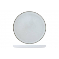 Cosy&Trendy Assiette Lilly White - Ø27cm - Grès - Blanc - Marque Cosy & Trendy - Couleur Blanc - Matériel Poterie