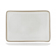 Cosy&Trendy Assiette Lilly White - 36x25cm - Grès - Blanc - Marque Cosy & Trendy - Couleur Blanc - Matériel Poterie