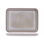 Cosy&Trendy Assiette Lilly White - 28x21cm - Grès - Blanc - Marque Cosy & Trendy - Couleur Blanc - Matériel Poterie