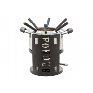 Cosy&Trendy Fondueset - 6 Personen - RVS - Zwart - Merk Cosy & Trendy