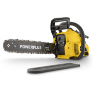 Powerplus Tronçonneuse - 37cc - 400mm - Jaune - 2 pièces - Marque Powerplus