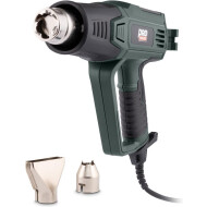 Powerplus Heteluchtpistool - 2000W - Groen - 3 delig - Merk Powerplus