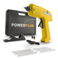 Powerplus Pistolet à Colle Chaude - 25W - Jaune - 10 pièces - Marque Powerplus