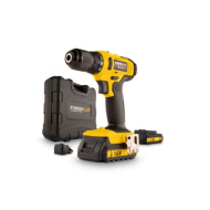 Powerplus Perceuse-Visseuse - 16V - 2 Batteries 1,3Ah et Chargeur Inclus - Jaune - Marque Powerplus