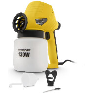 Powerplus Pistolet Pulvérisateur de Peinture - 130W - 800ml - Jaune - Marque Powerplus - Application Intérieur et extérieur - Convient pour Extérieur,Intérieur
