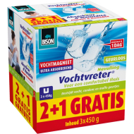 Bison Vochtvreter Magneet 2+1 Gratis - 450g - Merk Bison