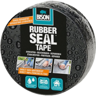 Bison Rubber Seal Tape - 5mx7,5cm - Zwart - Merk Bison