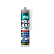 Bison Poly Max Mastic - 280ml - Grijs - Merk Bison
