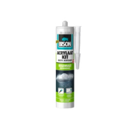 Bison Mastic Acrylique Résistant à la Pluie - 300ml - Blanc - Marque Bison