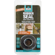 Bison Rubber Seal Repair Tape - 3m - Zwart - Merk Bison