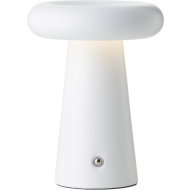 Brilliant Muffin Buiten LED Tafellamp - Ø14cm - Metaal - Wit - Aantal lichtpunten 1 - Kleur Wit - Vermogen 6 W