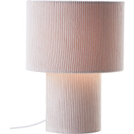 Brilliant Tony Tafellamp - Ø23cm - Metaal/Linnen - Beige - Materiaal Linnen,Metaal - Fitting Nvt - Kleur Beige - Type lamp Lamp niet inbegrepen - Dimbaar Ja