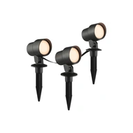 Brilliant Kamara Slimme Prikspot - B5xD8cm - Kunststof - Zwart - 3 Stuks - Aantal lichtpunten 3 - Vermogen 8,5 W - Kleur Zwart