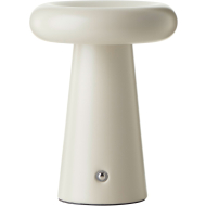 Brilliant Muffin Buiten LED Tafellamp - Ø14cm - Metaal - Champagne - Aantal lichtpunten 1 - Vermogen 6 W - Kleur Champagne