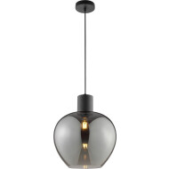 Brilliant Ligari Suspension - Ø35cm - Métal/Verre - Noir - Matériel Métal,Verre - Douilles Nvt - Type de lampe Lampe non inclus - Couleur Noir - Nombre de points lumineux 1