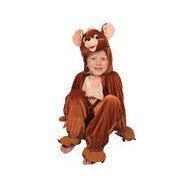 Verkleedpak Muis - Bruin - Maat 104 - Merk Partyline - Maat 104 - Geslacht Unisex - Leeftijd vanaf 4 jaar