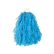 Cheerleader Pompon met Ringen - Blauw - Merk Partyline
