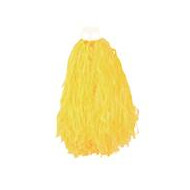 Cheerleader Pompon met Ringen - Geel - Merk Partyline