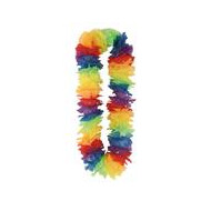 Hawaii krans bloemenslinger multi-color - Merk Partyline